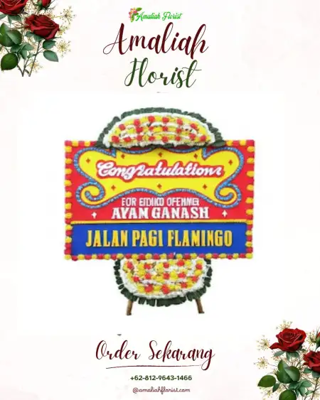 Sewa Papan Bunga Calingcing